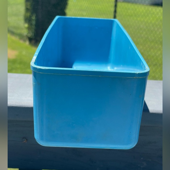 Vintage 1950’s Retro Egg Tray / Drawer / Container Storage Pastel Blue 12” X 4” - Picture 7 of 7
